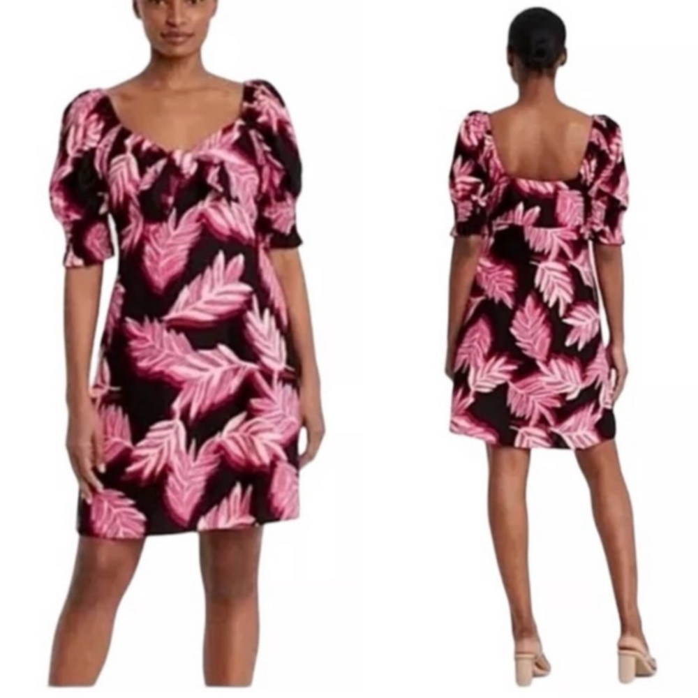 2/$20 Who What Wear Tropical Print Mini Dress